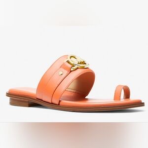 NIB MK Rory Leather Sandal